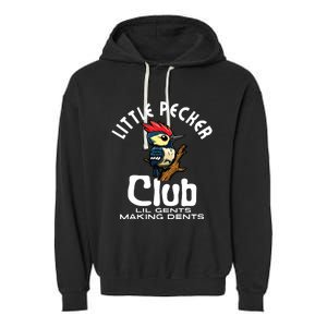 Little Pecker Club Lil Gents Making Dents Funny Garment-Dyed Fleece Hoodie