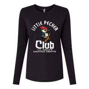 Little Pecker Club Lil Gents Making Dents Funny Womens Cotton Relaxed Long Sleeve T-Shirt