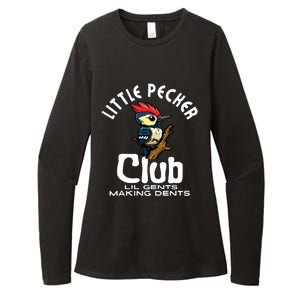 Little Pecker Club Lil Gents Making Dents Funny Womens CVC Long Sleeve Shirt