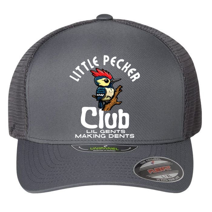 Little Pecker Club Lil Gents Making Dents Funny Flexfit Unipanel Trucker Cap