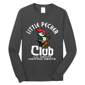 Little Pecker Club Lil Gents Making Dents Funny Long Sleeve Shirt