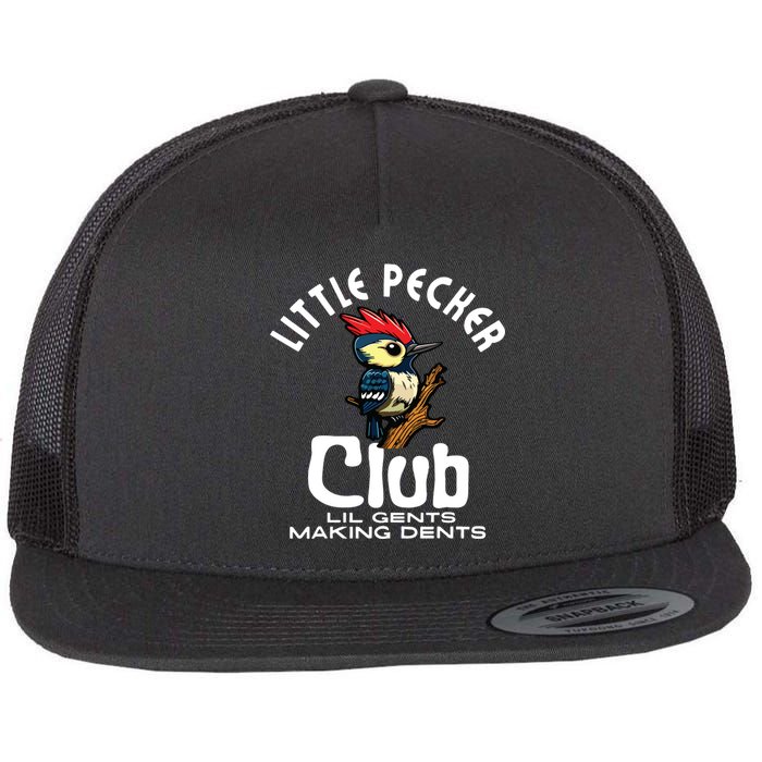 Little Pecker Club Lil Gents Making Dents Funny Flat Bill Trucker Hat