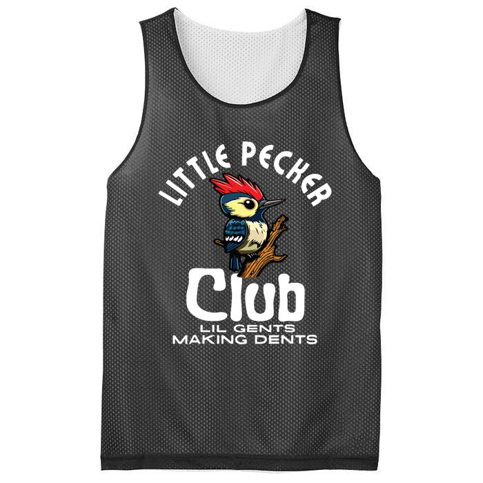 Little Pecker Club Lil Gents Making Dents Funny Mesh Reversible Basketball Jersey Tank