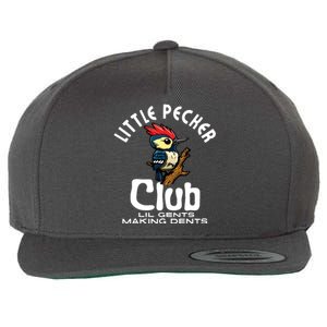 Little Pecker Club Lil Gents Making Dents Funny Wool Snapback Cap