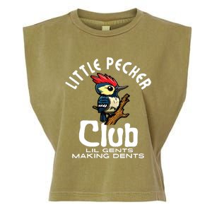 Little Pecker Club Lil Gents Making Dents Funny Garment-Dyed Women's Muscle Tee