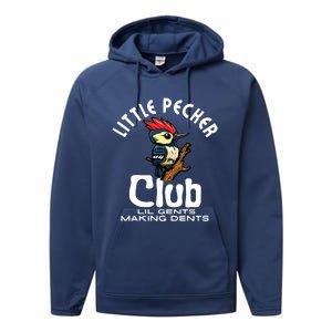 Little Pecker Club Lil Gents Making Dents Funny Performance Fleece Hoodie