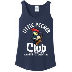 Little Pecker Club Lil Gents Making Dents Funny Ladies Essential Tank