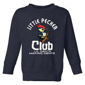 Little Pecker Club Lil Gents Making Dents Funny Toddler Sweatshirt