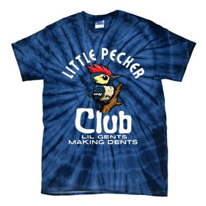 Little Pecker Club Lil Gents Making Dents Funny Tie-Dye T-Shirt