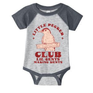 Little Pecker Club Lil Gents Making Dents Funny Infant Baby Jersey Bodysuit