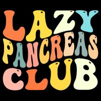 Lazy Pancreas Club T1D Retro Groovy Diabetes Awareness Tall T-Shirt