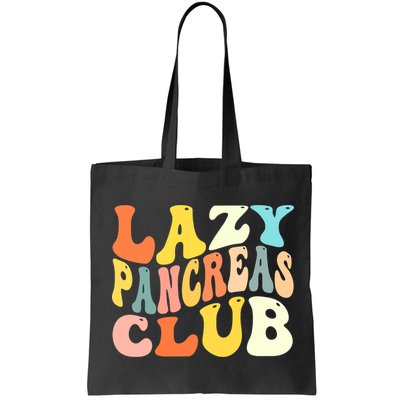 Lazy Pancreas Club T1D Retro Groovy Diabetes Awareness Bag