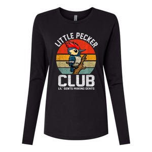 Little Pecker Club Lil Gents Making Dents Funny Womens Cotton Relaxed Long Sleeve T-Shirt