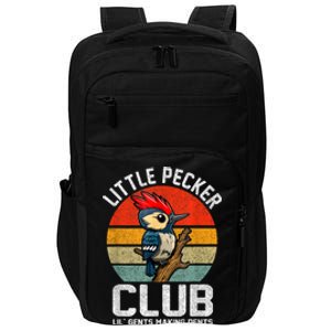 Little Pecker Club Lil Gents Making Dents Funny Impact Tech Backpack