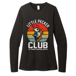 Little Pecker Club Lil Gents Making Dents Funny Womens CVC Long Sleeve Shirt