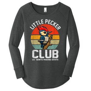 Little Pecker Club Lil Gents Making Dents Funny Women's Perfect Tri Tunic Long Sleeve Shirt