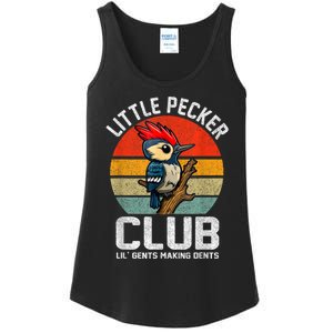 Little Pecker Club Lil Gents Making Dents Funny Ladies Essential Tank