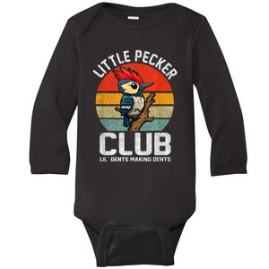 Little Pecker Club Lil Gents Making Dents Funny Baby Long Sleeve Bodysuit