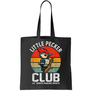 Little Pecker Club Lil Gents Making Dents Funny Tote Bag