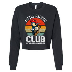 Little Pecker Club Lil Gents Making Dents Funny Cropped Pullover Crew