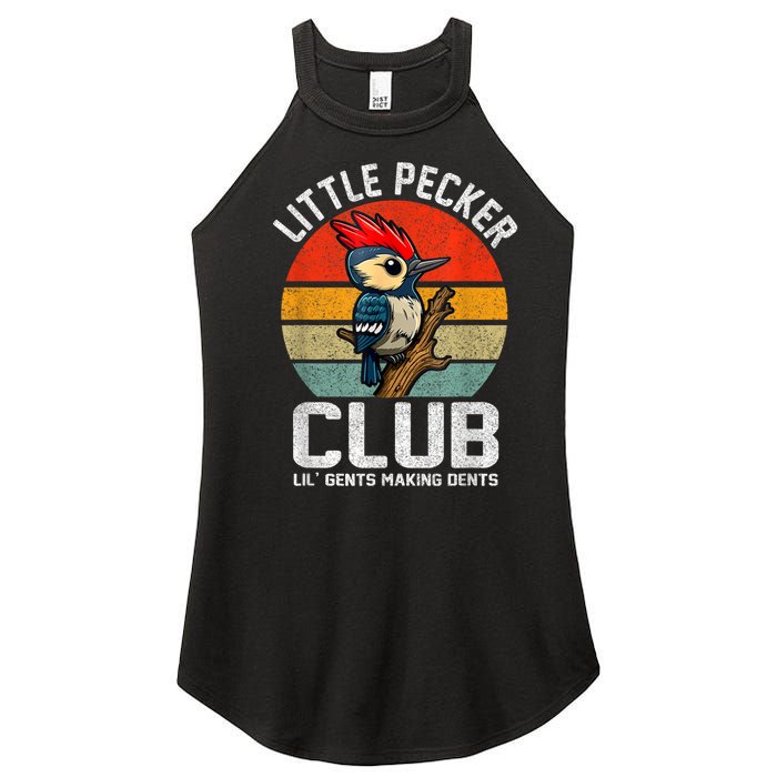 Little Pecker Club Lil Gents Making Dents Funny Women's Perfect Tri Rocker Tank