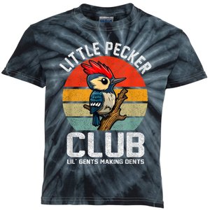 Little Pecker Club Lil Gents Making Dents Funny Kids Tie-Dye T-Shirt