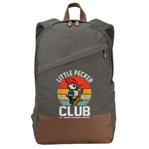 Little Pecker Club Lil Gents Making Dents Funny Cotton Canvas Backpack