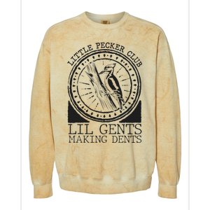 Little Pecker Club Lil Gents Making Dents Colorblast Crewneck Sweatshirt