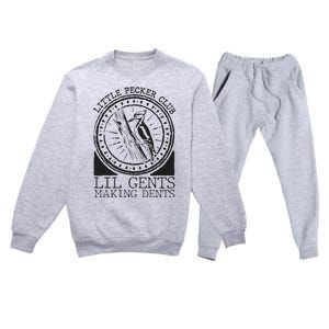 Little Pecker Club Lil Gents Making Dents Premium Crewneck Sweatsuit Set