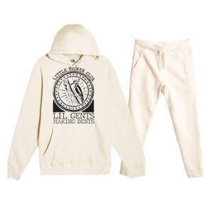 Little Pecker Club Lil Gents Making Dents Premium Hooded Sweatsuit Set