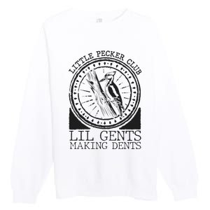 Little Pecker Club Lil Gents Making Dents Premium Crewneck Sweatshirt