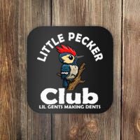 Little Pecker Club Lil Gents Making Dents Coaster