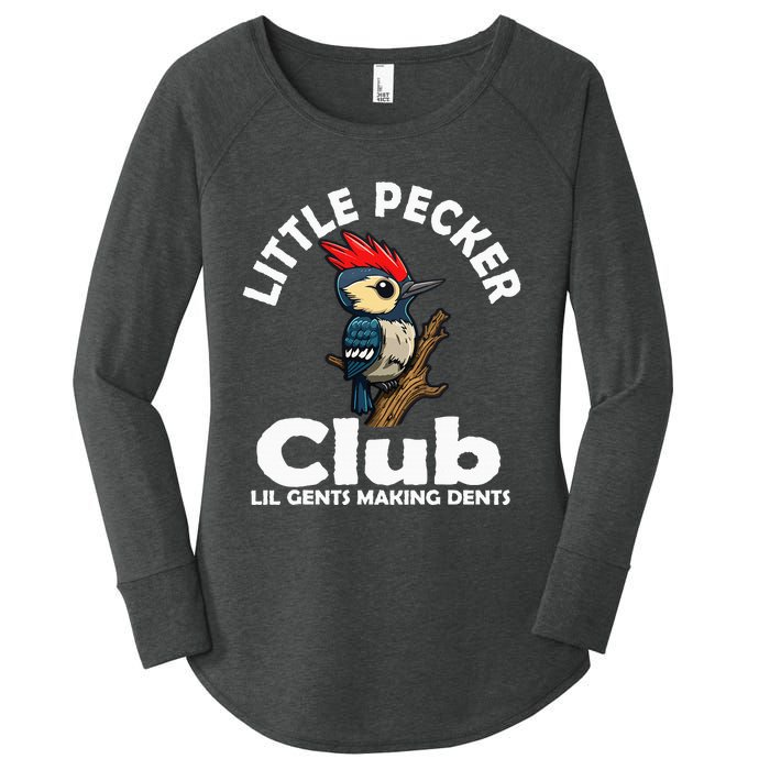 Little Pecker Club Lil Gents Making Dents Women's Perfect Tri Tunic Long Sleeve Shirt