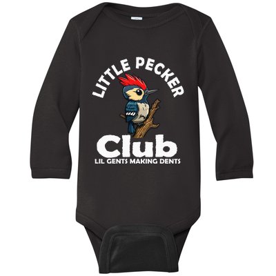 Little Pecker Club Lil Gents Making Dents Baby Long Sleeve Bodysuit