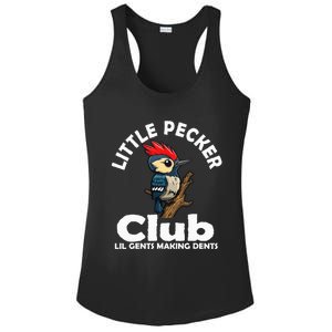 Little Pecker Club Lil Gents Making Dents Ladies PosiCharge Competitor Racerback Tank