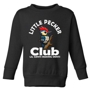 Little Pecker Club Lil Gents Making Dents Toddler Sweatshirt