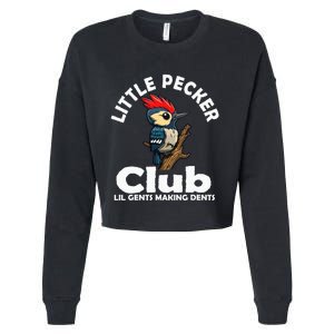 Little Pecker Club Lil Gents Making Dents Cropped Pullover Crew