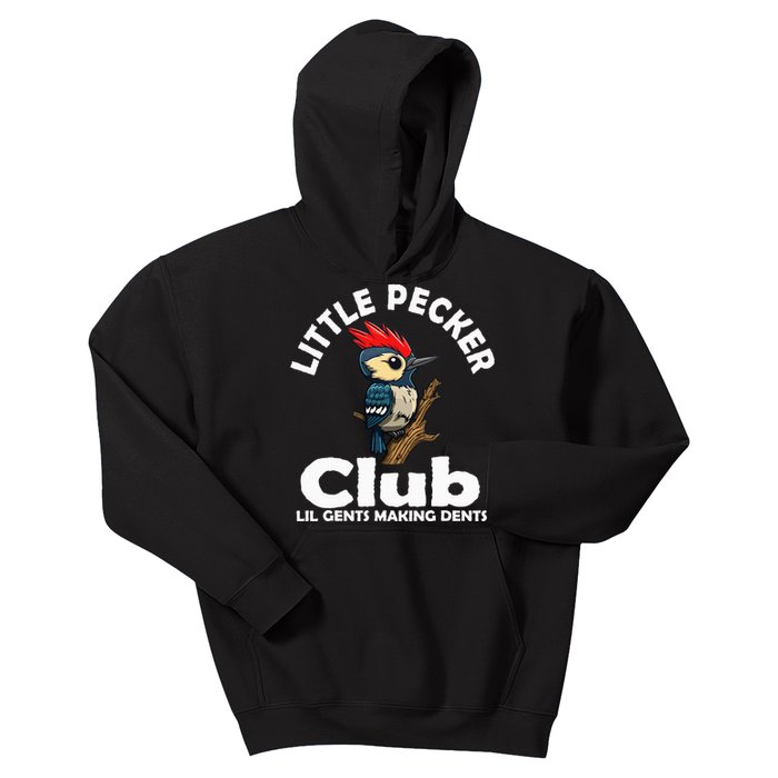 Little Pecker Club Lil Gents Making Dents Kids Hoodie