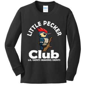 Little Pecker Club Lil Gents Making Dents Kids Long Sleeve Shirt