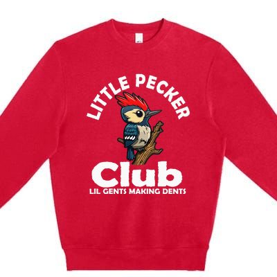 Little Pecker Club Lil Gents Making Dents Premium Crewneck Sweatshirt