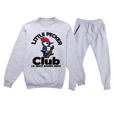 Little Pecker Club Lil Gents Making Dents Premium Crewneck Sweatsuit Set