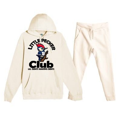 Little Pecker Club Lil Gents Making Dents Premium Hooded Sweatsuit Set