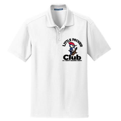 Little Pecker Club Lil Gents Making Dents Dry Zone Grid Polo