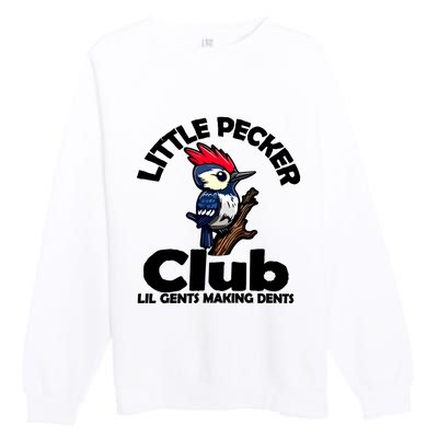 Little Pecker Club Lil Gents Making Dents Premium Crewneck Sweatshirt