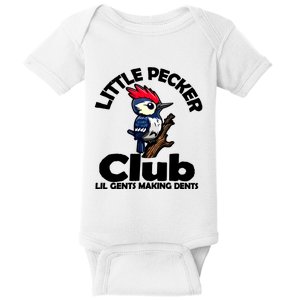 Little Pecker Club Lil Gents Making Dents Baby Bodysuit