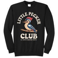 Little Pecker Club Funny Adult Humor Tall Sweatshirt