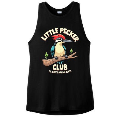 Little Pecker Club Lil Gents Making Dents Ladies PosiCharge Tri-Blend Wicking Tank