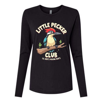 Little Pecker Club Lil Gents Making Dents Womens Cotton Relaxed Long Sleeve T-Shirt