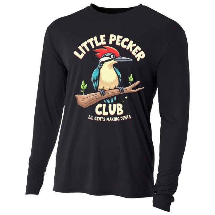 Little Pecker Club Lil Gents Making Dents Cooling Performance Long Sleeve Crew