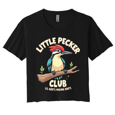 Little Pecker Club Lil Gents Making Dents Women's Crop Top Tee